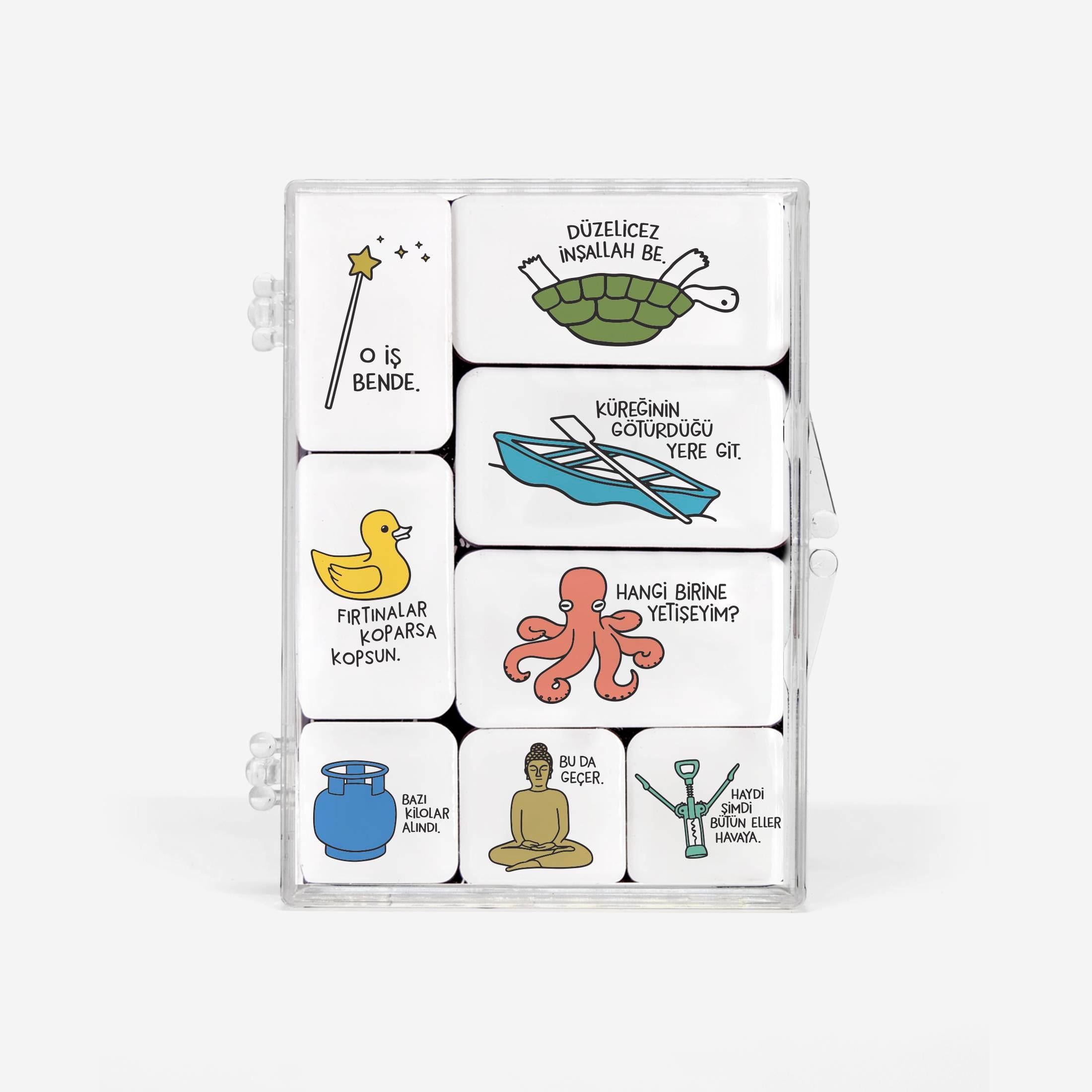 Hisli ŞeylerHisli Şeyler 8'li Minik Magnet Seti