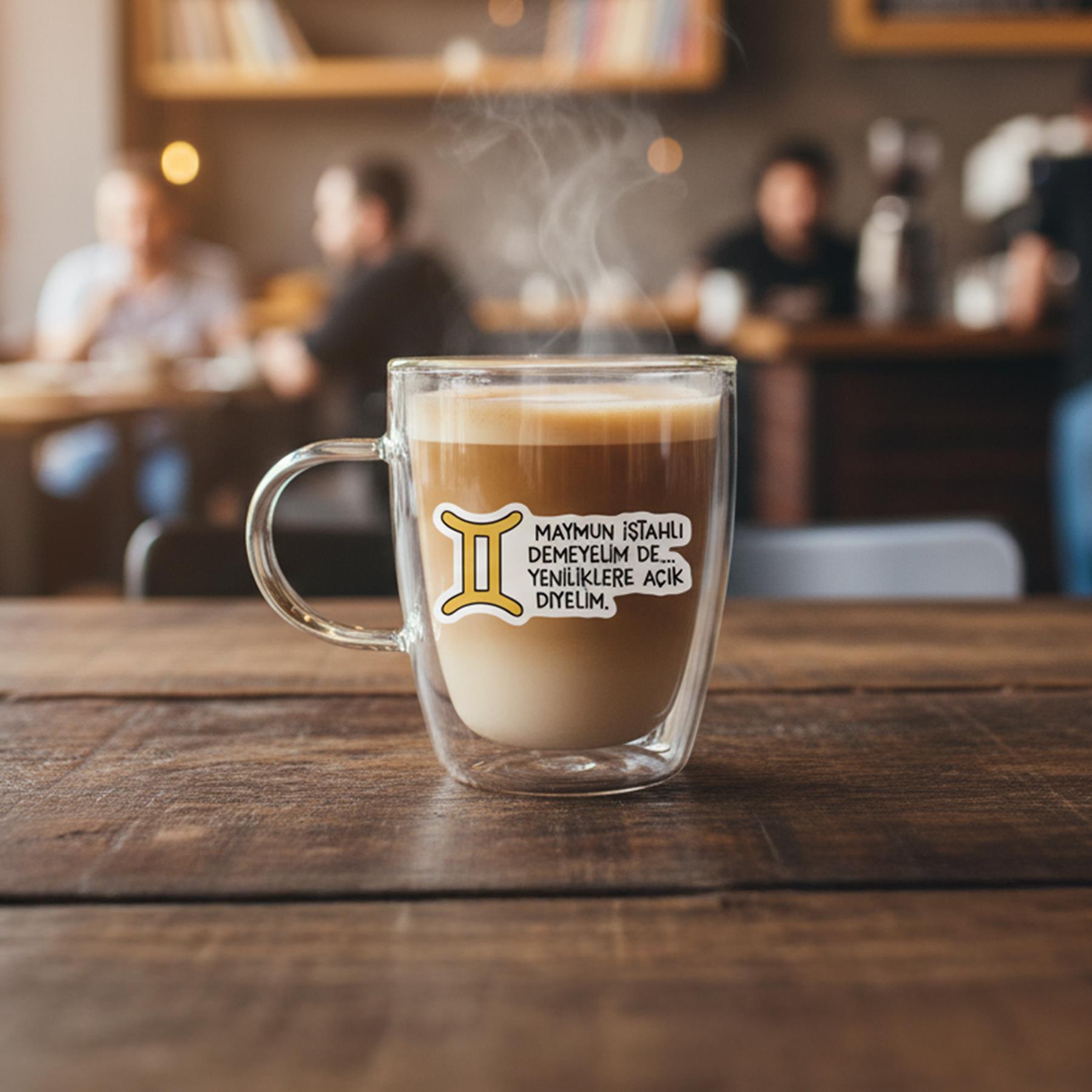 Hisli ŞeylerHisli Şeyler İkizler Burcu Cam Kupa