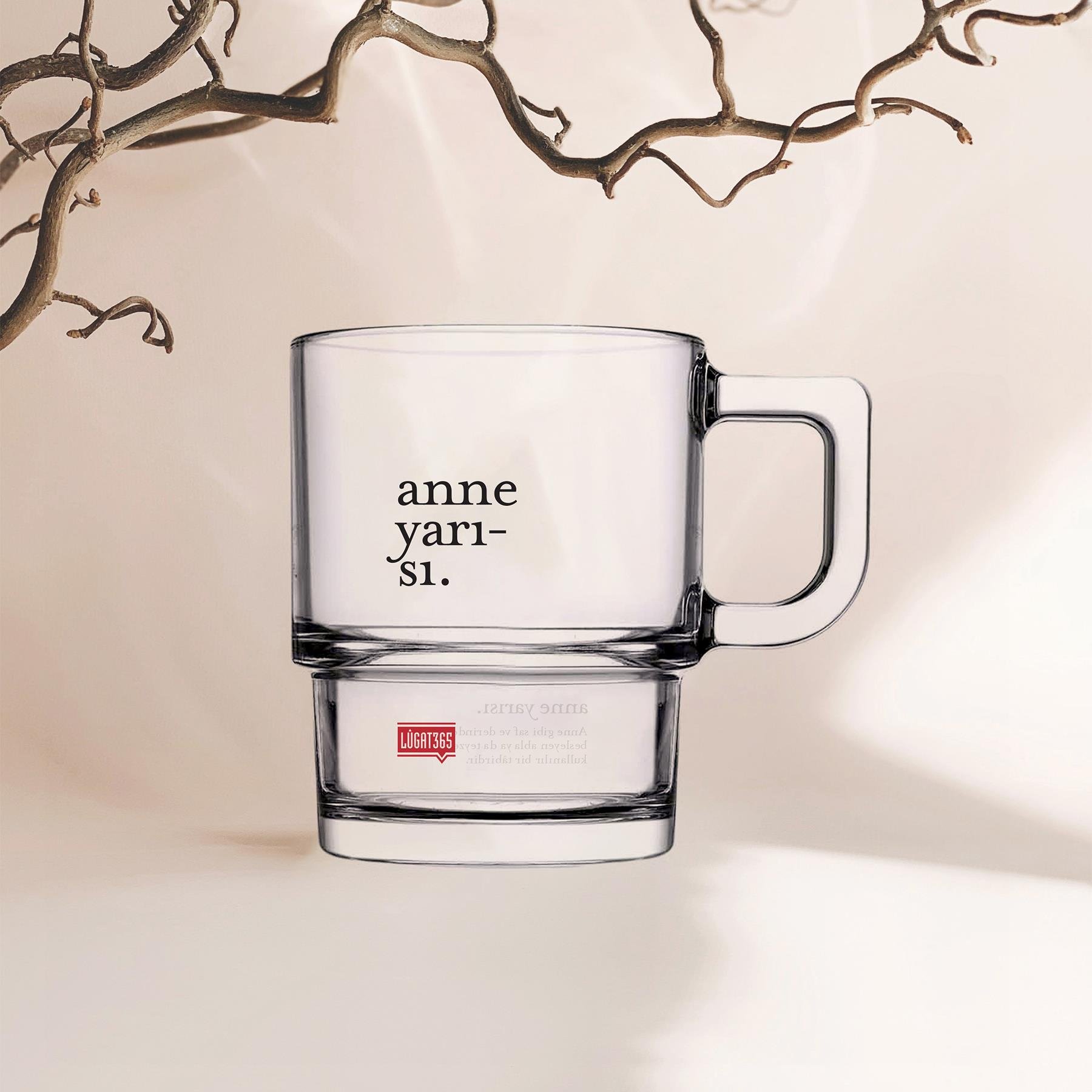 Lûgat365Anne Yarısı Cam Kupa