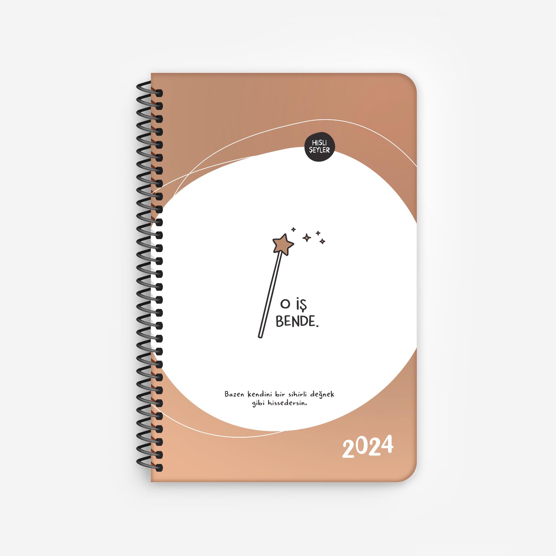 Hisli ŞeylerO İş Bende 2024 Haftalık Ajanda