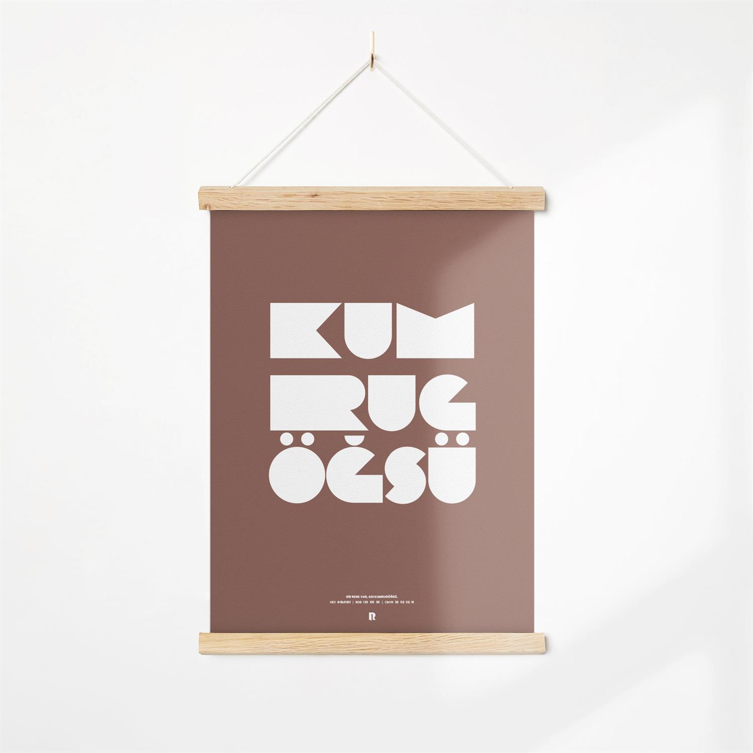 Bir Renk VarKumrugöğsü Askı Çerçeveli Kanvas Poster