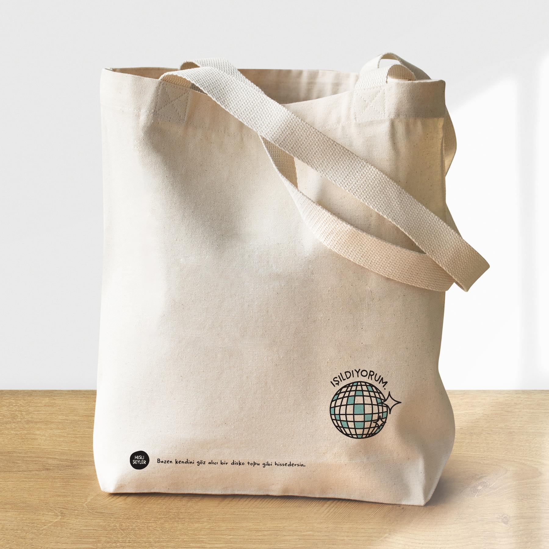 Hisli ŞeylerIşıldıyorum Kanvas Çanta