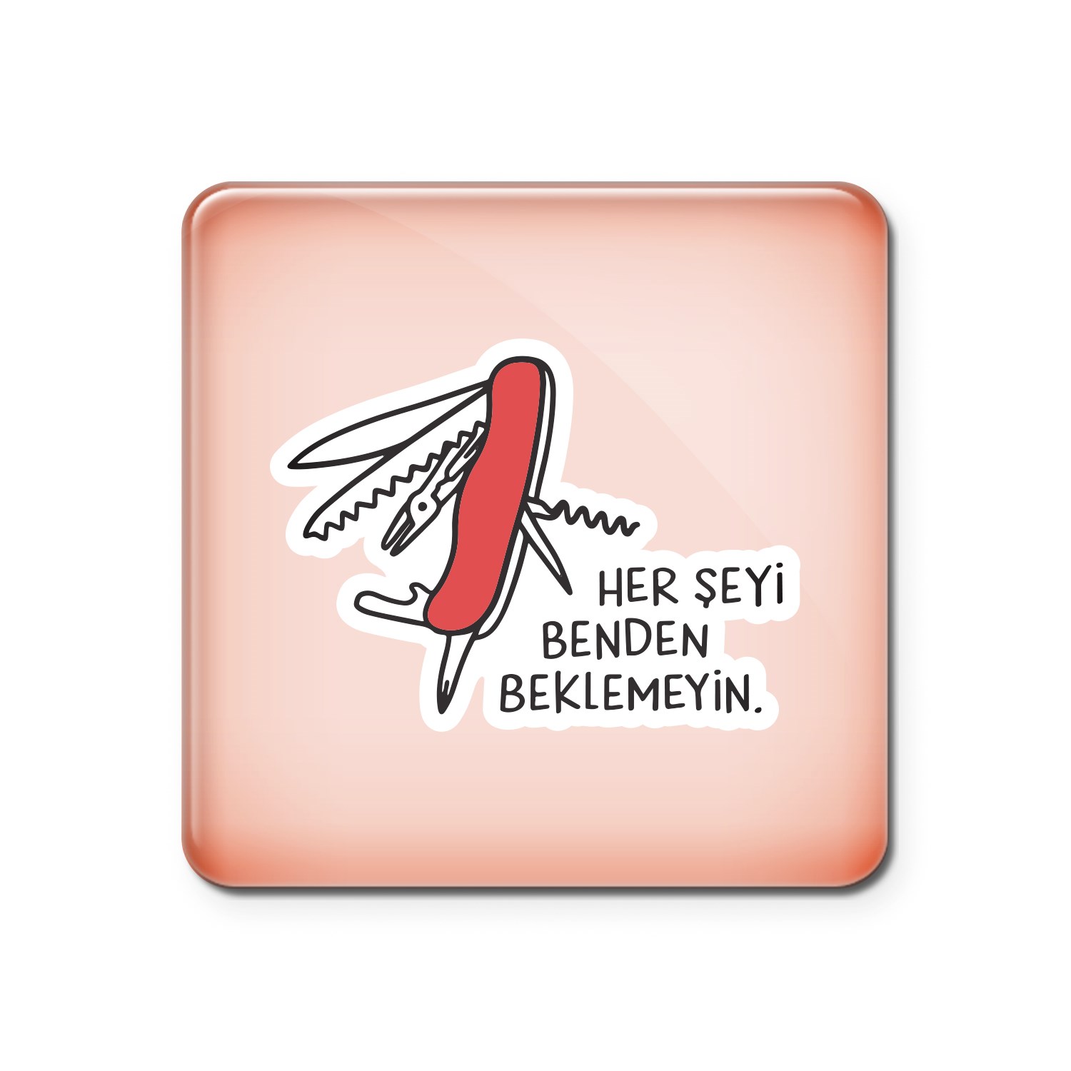 Hisli ŞeylerBenden Beklemeyin Magnet
