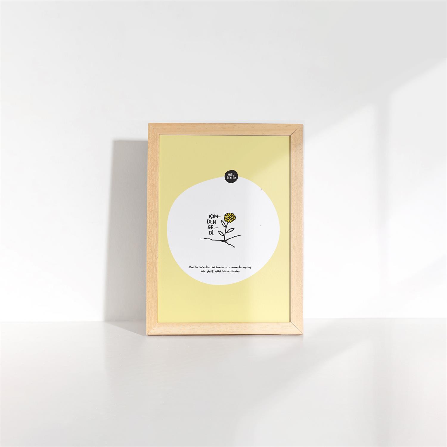 Hisli Şeylerİçimden Geldi Çerçeveli Mini Poster