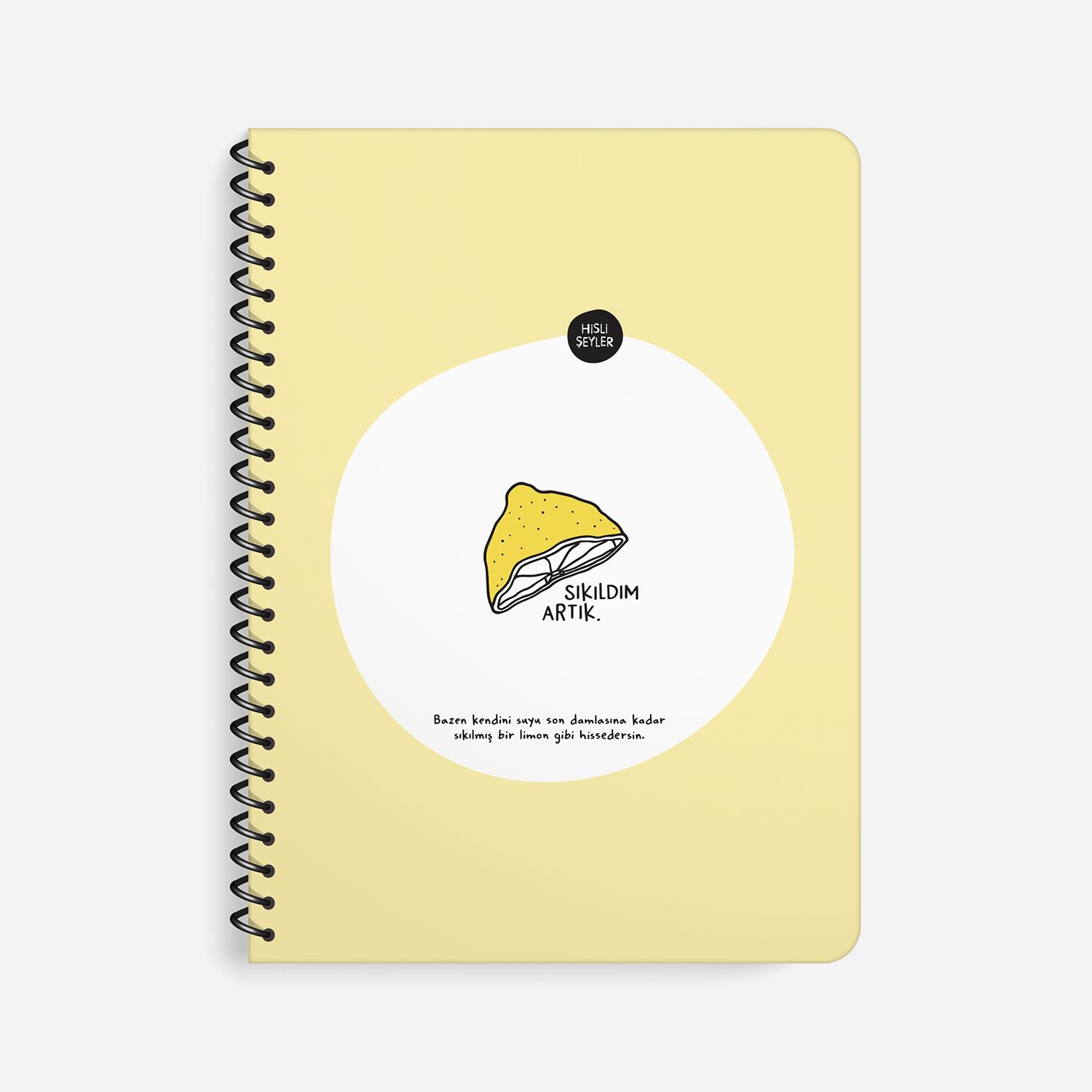 Hisli ŞeylerSıkıldım Artık Spiralli Defter