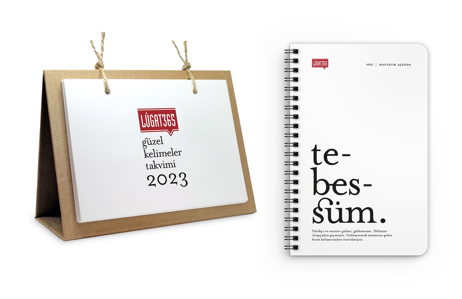 Lûgat3652023 Güzel Kelimeler Takvimi & Tebessüm Ajanda Seti