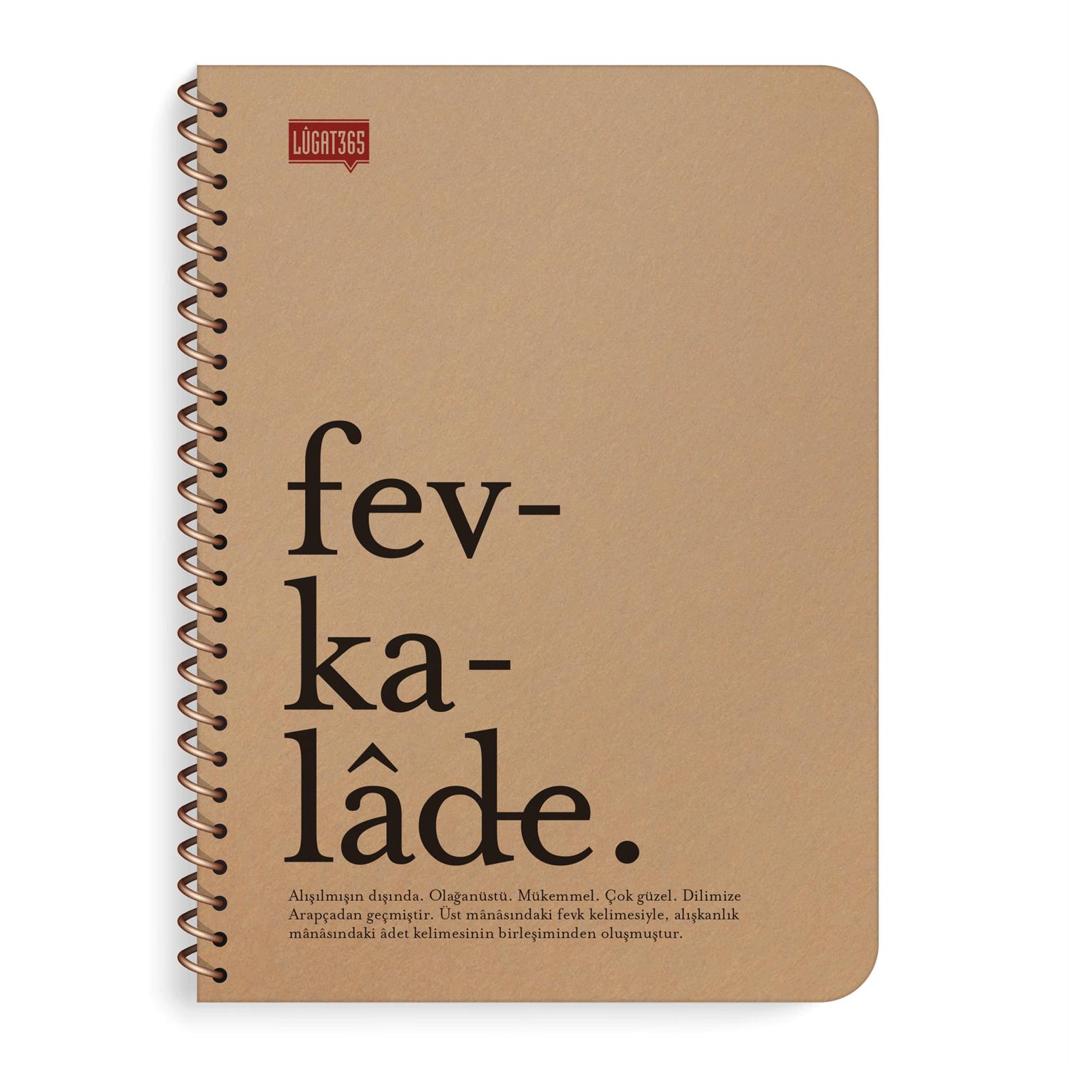 Lûgat365Fevkalâde Spiralli Defter 