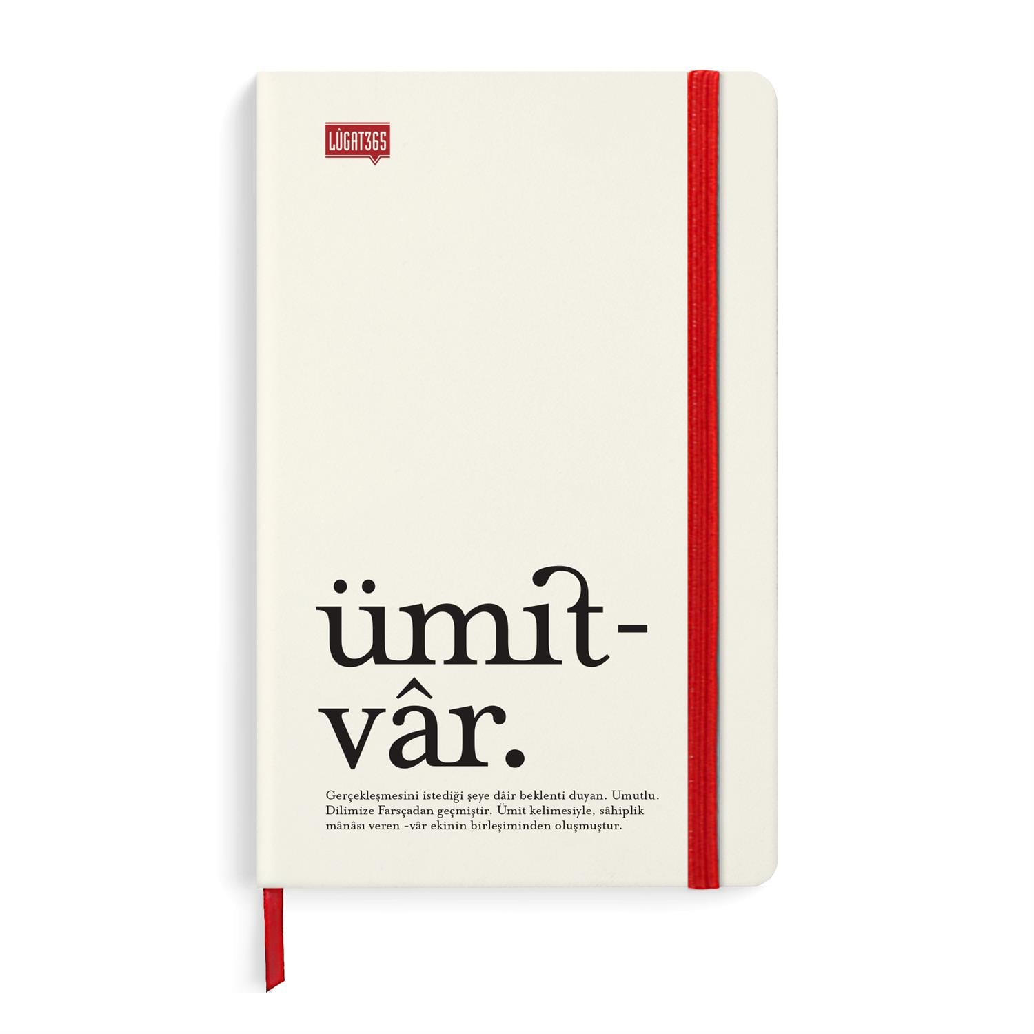 Lûgat365Ümitvâr Sert Kapaklı Lastikli Defter 
