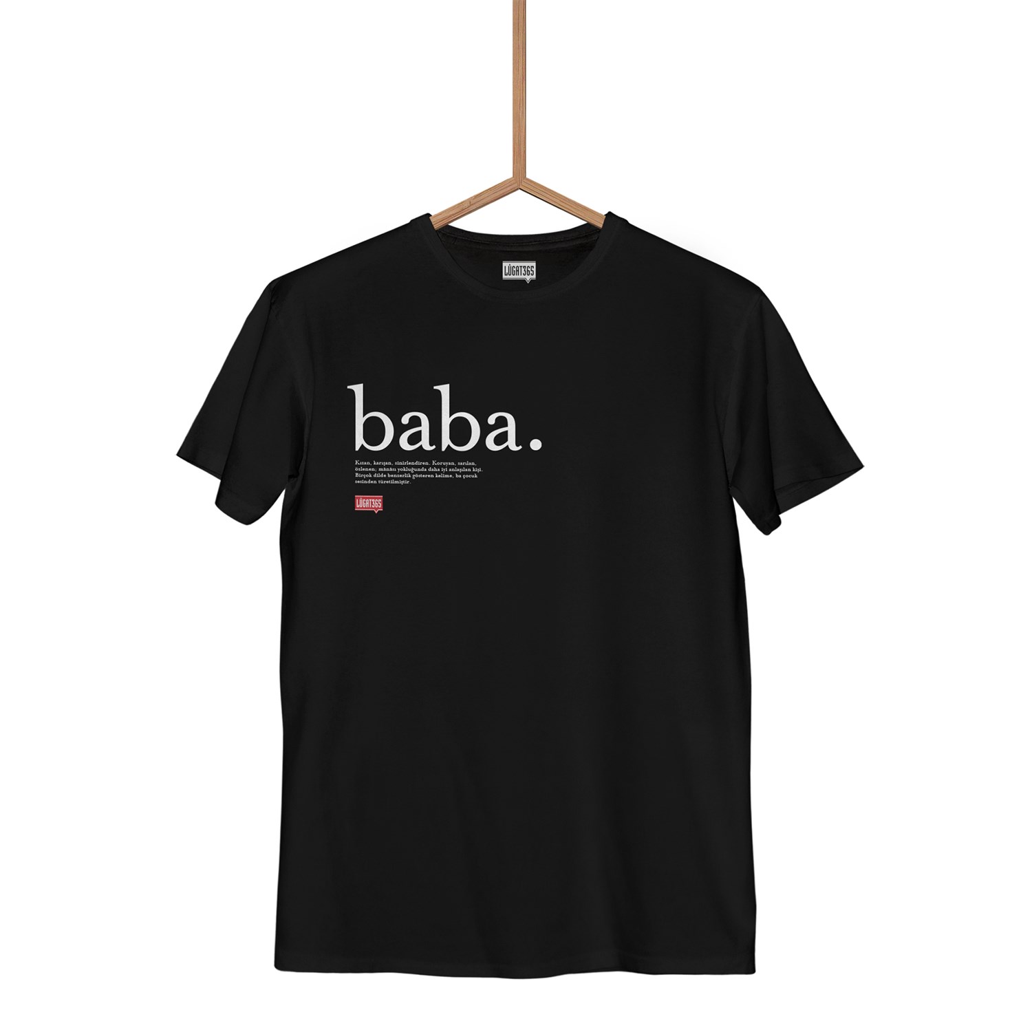 Lûgat365 - Baba Siyah Tişört