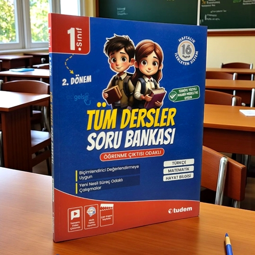 1.sınıf 2. Dönem Tüm Dersler Soru Bankası Tudem Yayınları