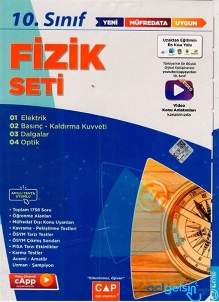 10.sınıf Set Anadolu Fizik Çap Yayınları