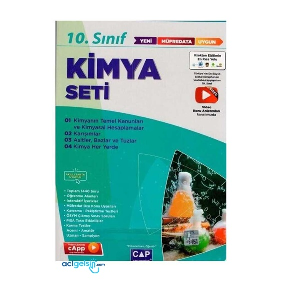 10.sınıf Set Anadolu Kimya Çap Yayınları