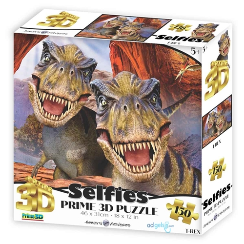 150 Parça 3d Puzzle: T-rex Selfie
