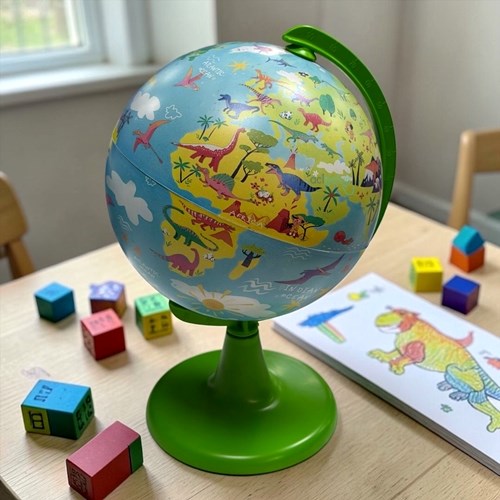 15cm Dino World Küre + 54 Parça Puzzle
