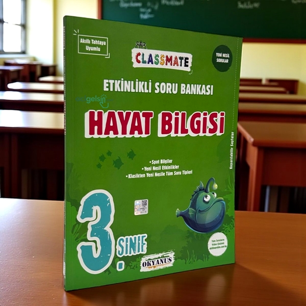 3.sınıf Classmate Hayat Bilgisi Etkinlikli Soru Bankası Okyanus Yayınları