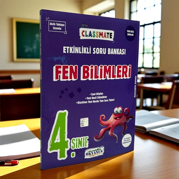 4.sınıf Classmate Fen Bilimleri Etkinlikli Soru Bankası Okyanus Yayınları