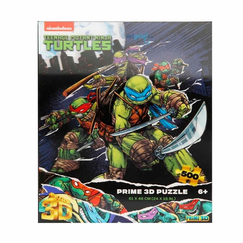 500 Parça 3d Puzzle: Tmnt Ninja Turtles