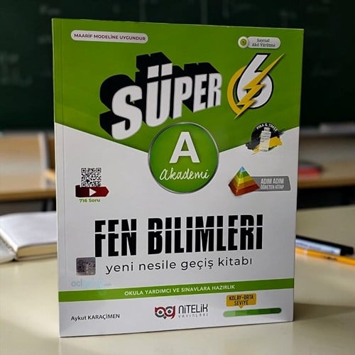 6.sınıf (a) Süper Fen Bilimleri Soru Kitabı Yeni Nesile Geçiş