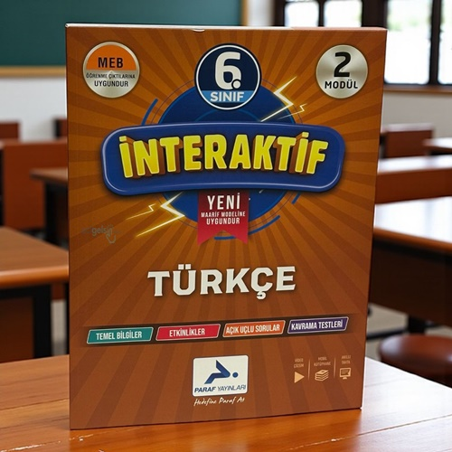6. Sınıf İnteraktif Türkçe Soru Kütüphanesi Paraf Yayınları