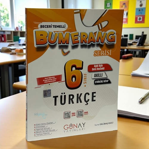 6. Sınıf Türkçe Bumerang Etkinlikli Soru Bankası Günay Yayınları