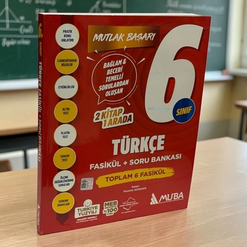 6.sınıf Türkçe Fasikül Soru Bankası Muba Yayınları