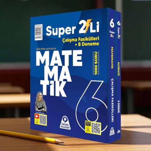 6. Sınıf Süper İkili Matematik Seti Örnek Akademi Yayınları