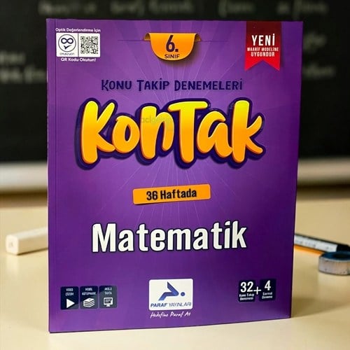 6.sınıf Kontak Matematik 36 Hafta Paraf Yayınları