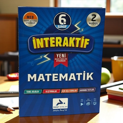 6. Sınıf İnteraktif Matematik Soru Kütüphanesi Paraf Yayınları