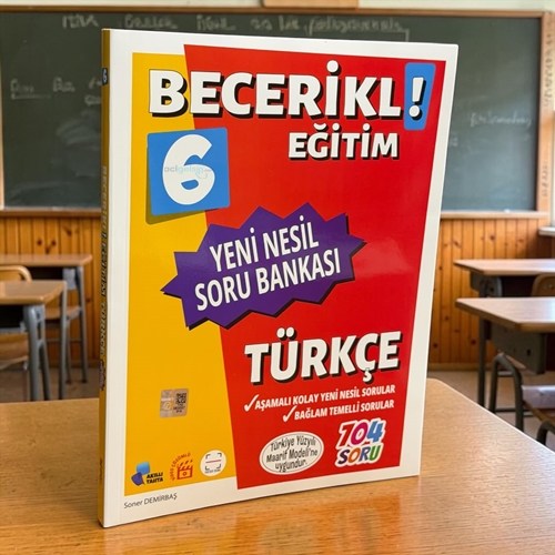 6.sınıf Becerikli Eğitim Türkçe Yeni Nesil Soru Bankası Fenomen Yayınları