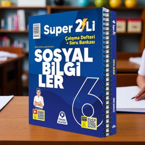 6. Sınıf Süper İkili Sosyal Bilgiler Seti Örnek Akademi Yayınları