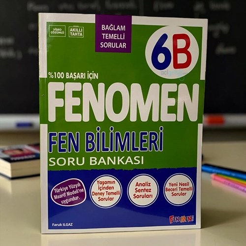6. Sınıf Fen Bilimleri Soru Bankası Fenomen B Fenomen Yayınları