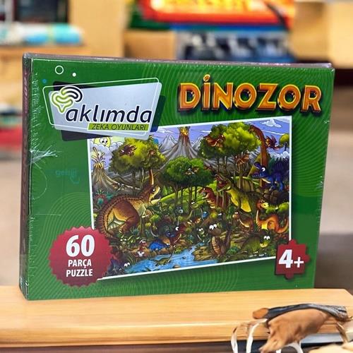 60 Parça Puzzle Dinozor