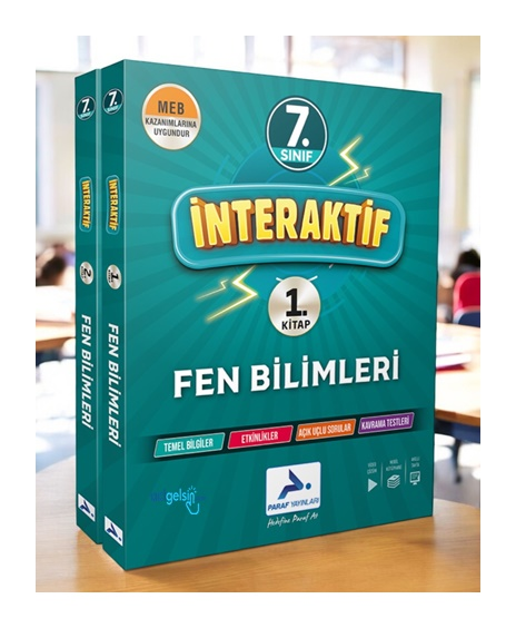 7. Sınıf İnteraktif Fen Bilimleri Soru Bankası Paraf Yayınları