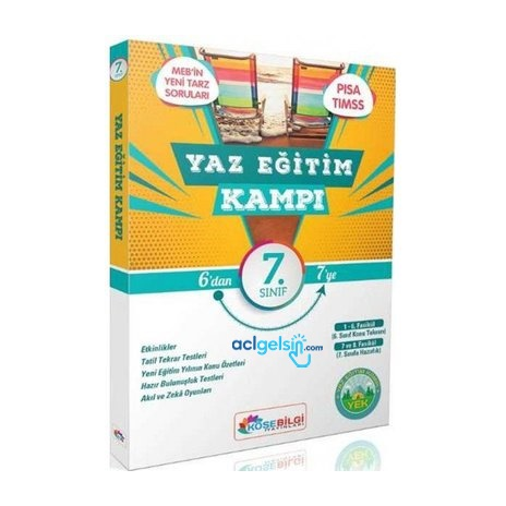 7. Sınıf Yaz Eğitim Kampı Köşebilgi Yayınları