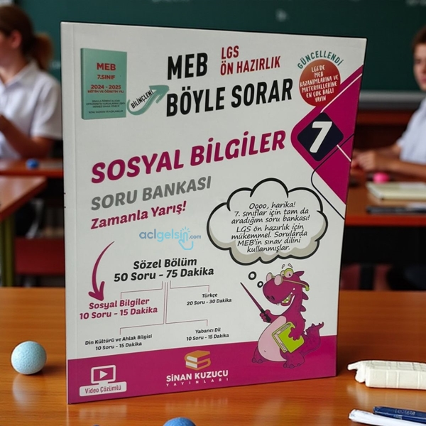 7. Sınıf Böyle Sorar Sosyal Bilgiler Soru Bankası Sinan Kuzucu Yayınları