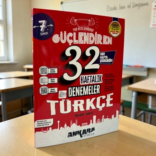 7. Sınıf Türkçe Güçlendiren 32 Haftalık Kazanım Denemeleri Ankara Yayıncılık