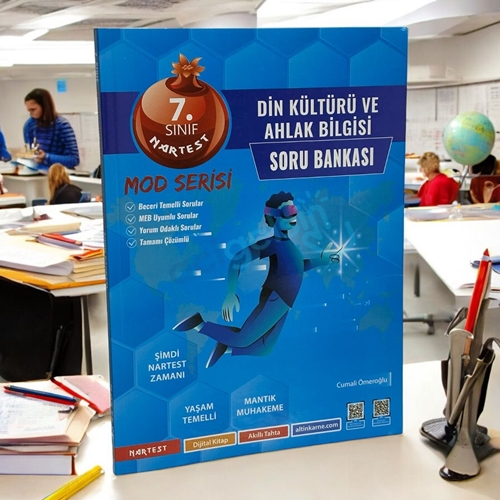 7. Sınıf Kırmızı Power-up Matematik Soru Bankası Nartest Yayınları
