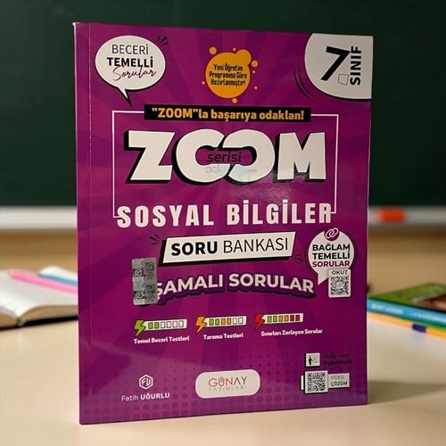 7. Sınıf Zoom Serisi Sosyal Bilgiler Soru Bankası Günay Yayınları