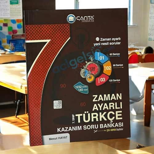 7.sınıf Türkçe Zaman Ayarlı Kazanım Soru Bankası Çanta Yayınları