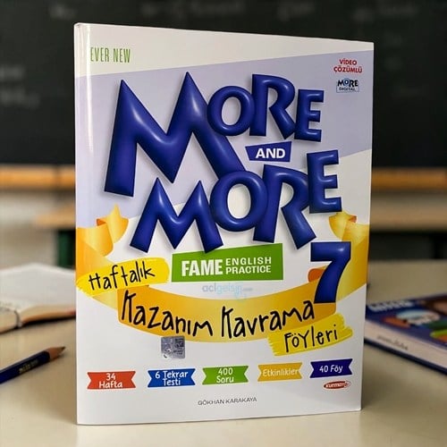 7.sınıf More & More Haftalık Kazanım Kavrama Föyleri (40 Föy)