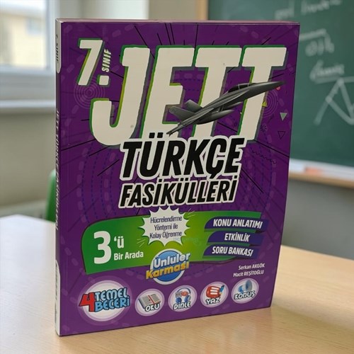 7. Sınıf Jett Türkçe Fasikülleri Ünlüler Karması Yayınları