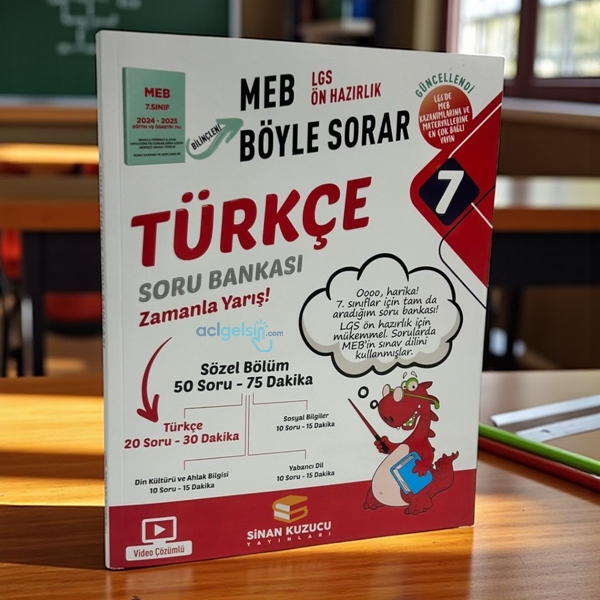 7.sınıf Türkçe Soru Bankası Sinan Kuzucu Yayınları