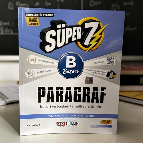 7. Sınıf Paragraf B Süper Beceri Ve Bağlam Temelli Soru Kitabı Nitelik Yayınları