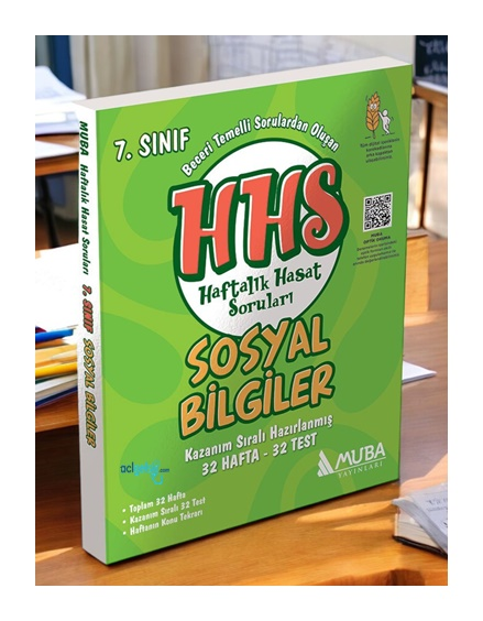 7.sınıf Sosyal Bilgiler Haftalık Hasat Soruları Muba Yayınları