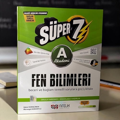 7. Sınıf Fen Bilimleri Süper A Soru Kitabı Nitelik Yayınları