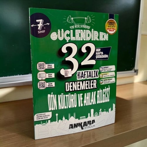 7. Sınıf Din Kültürü Ve Ahlak Bilgisi Güçlendiren 32 Haftalık Kazanım Denemeleri Ankara Yayıncılık