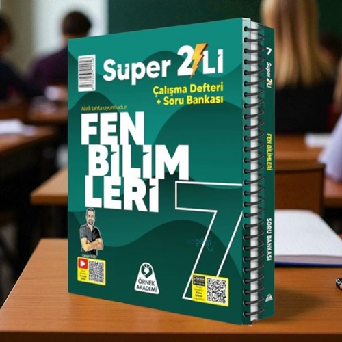 7. Sınıf Süper İkili Fen Bilimleri Seti Örnek Akademi Yayınları
