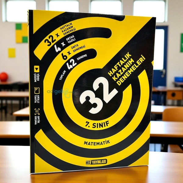 7.sınıf Matematik 32 Haftalık Kazanım Denemeleri Hız Yayınları