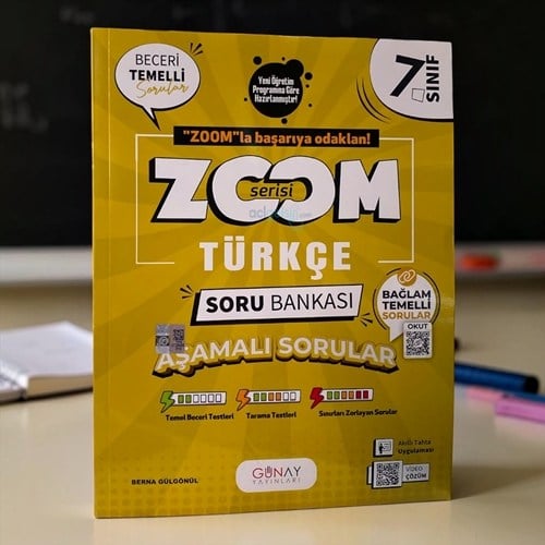 7. Sınıf Türkçe Soru Bankası Zoom Serisi Günay Yayınları