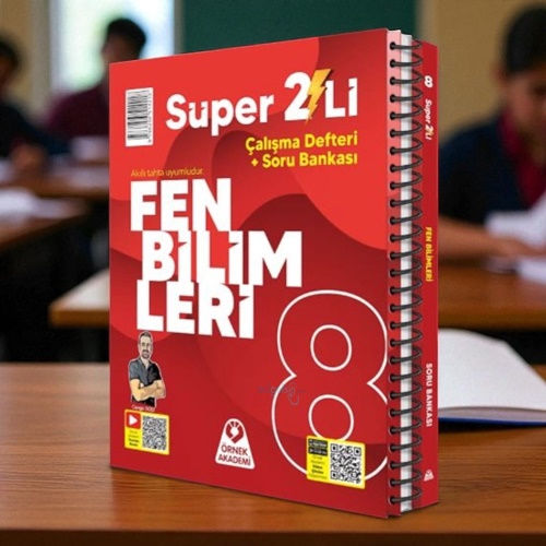 8. Sınıf Süper İkili Fen Bilimleri Seti Örnek Akademi Yayınları